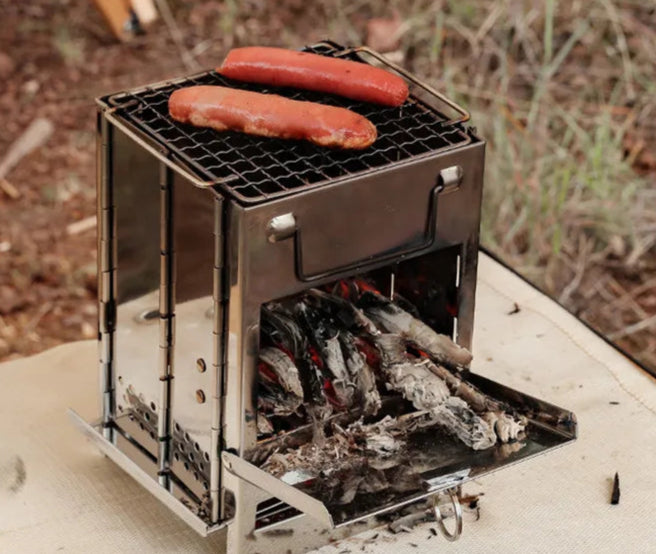 FlexFire Portable Camping Stove - Lightweight stainless steel grill