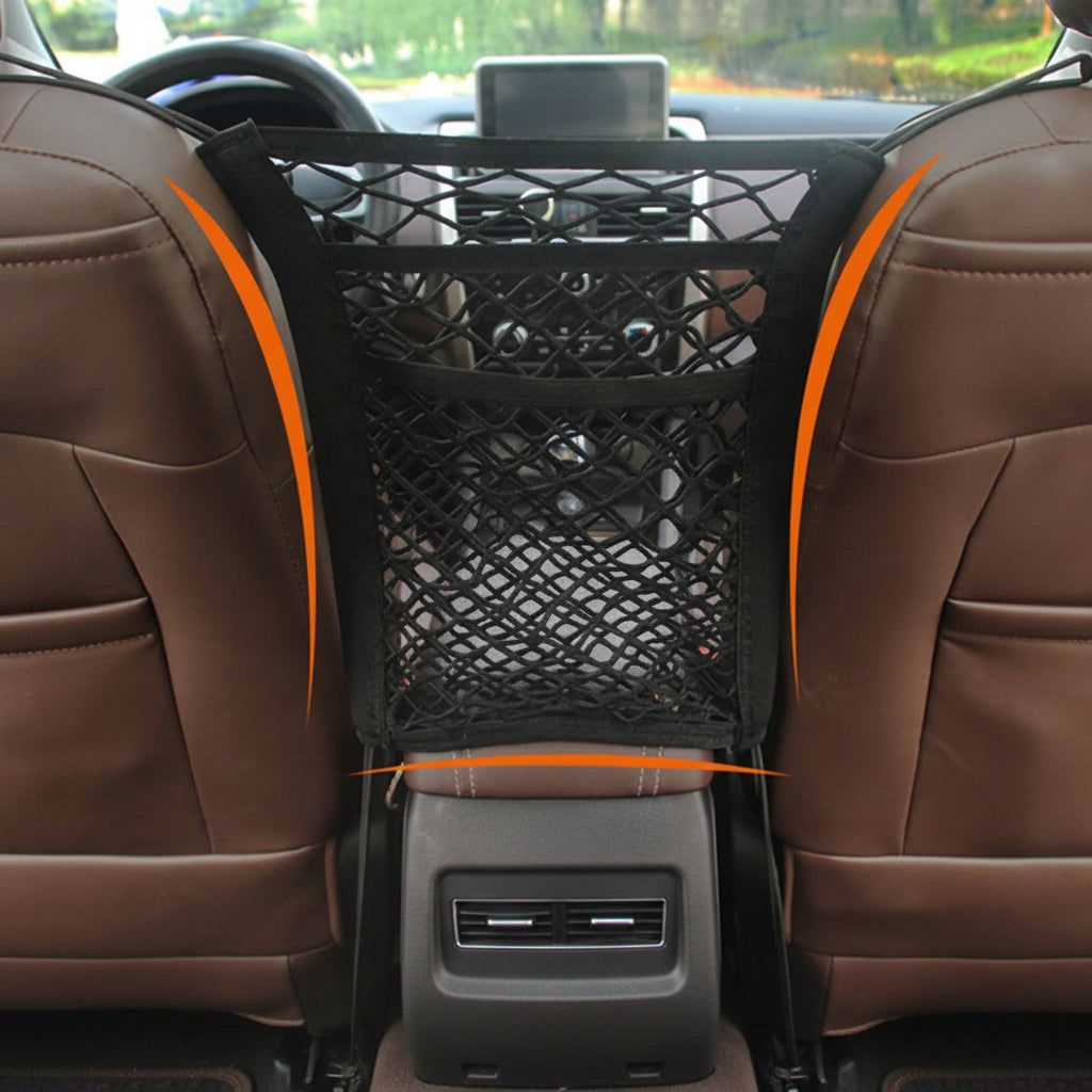 PETROAD SHIELD – Car Safety Net with Storage for Pets