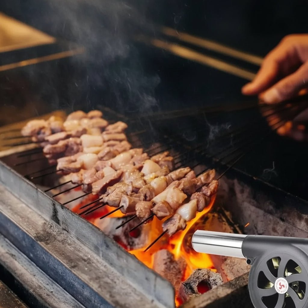 FIREBLOW – Portable BBQ Hand Blower for Charcoal