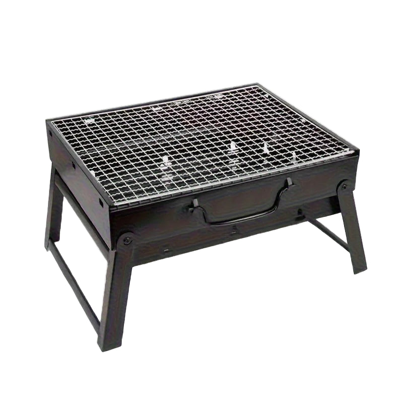 CampFlare stainless steel charcoal barbecue - Compact outdoor barbecue for travelling & camping