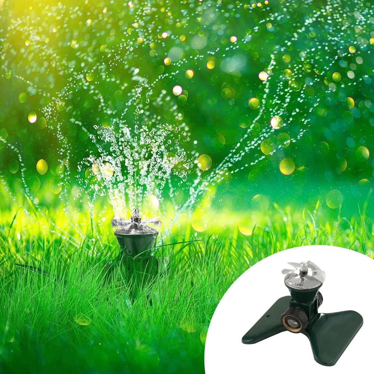 HydroSpin 360 Lawn sprinkler - Metal - 360° Garden