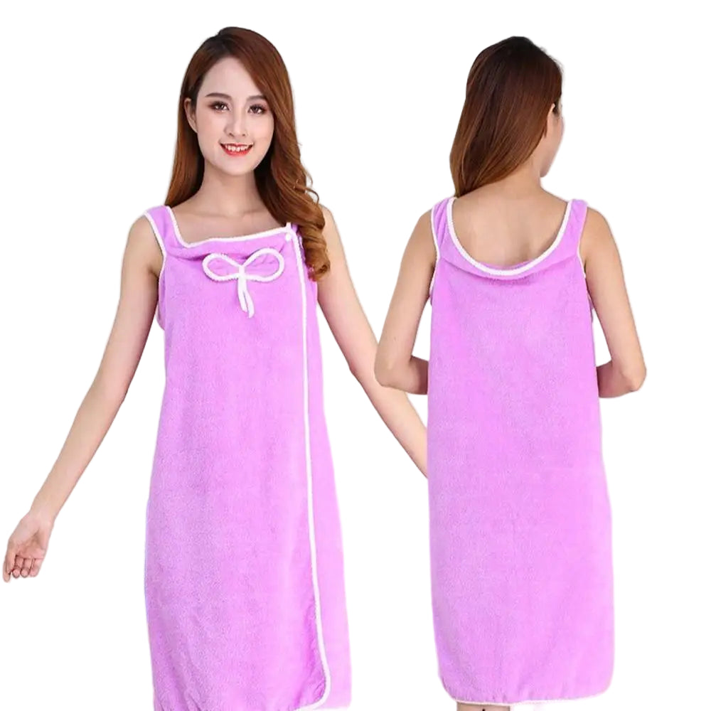 Weicher Damen Bademantel aus Korallenfleece – Flauschig und Atmungsaktiv für Zuhause-4