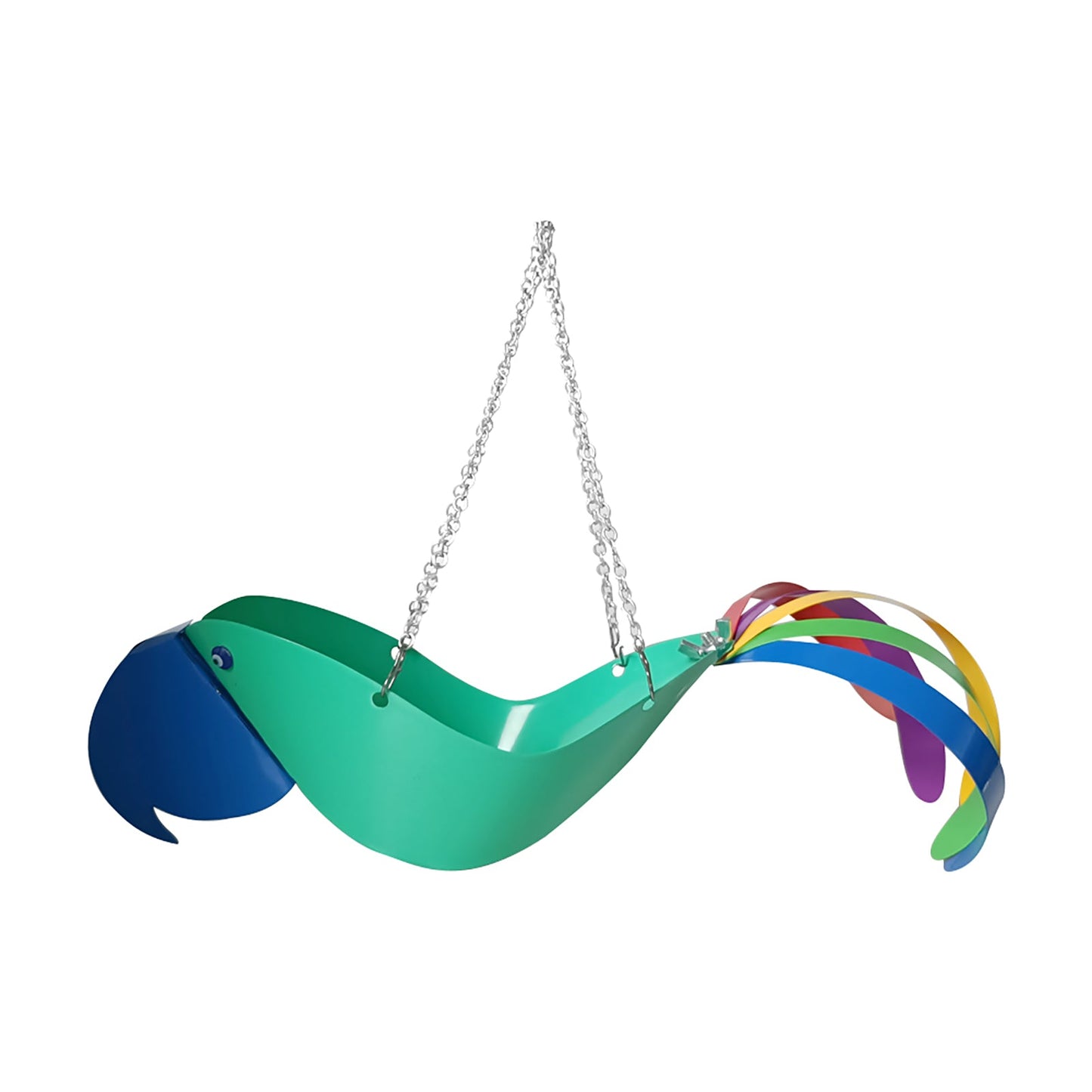 Hanging plant bowl - Colourful chicken design garden decoration