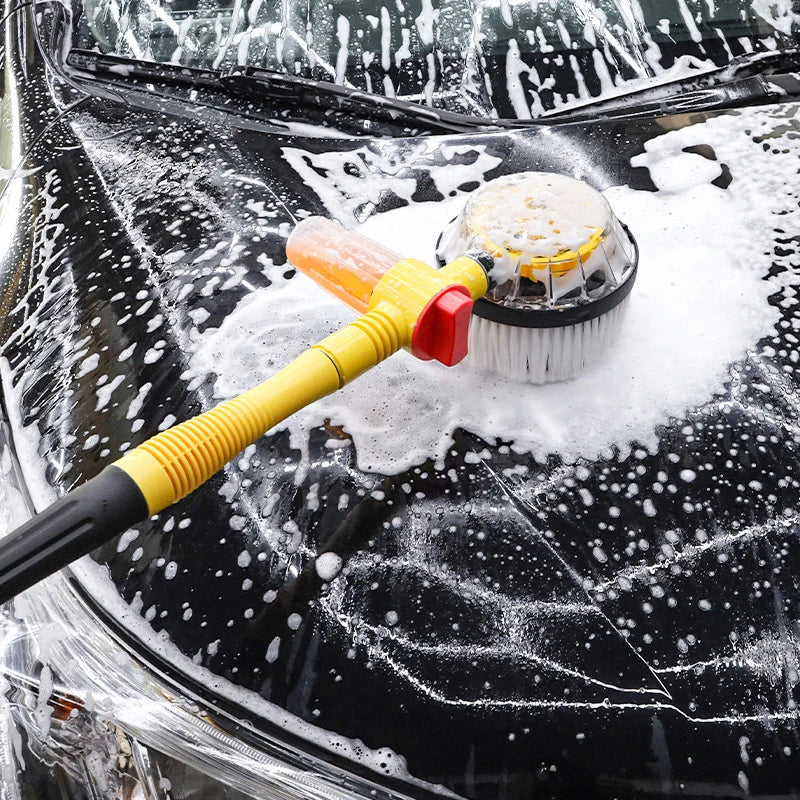 PowerClean 360° car wash set - Rotating, water-powered brush