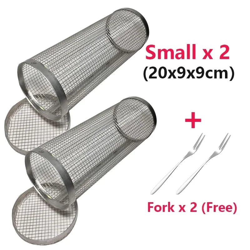 GrillCraft draaibare BBQ-mand – roestvrij staal voor gelijkmatige garing