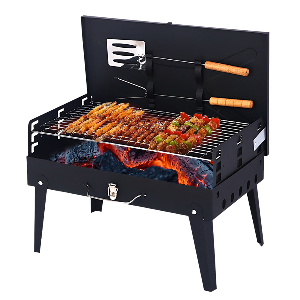 GrillMate Fold - Foldable steel garden barbecue for camping & garden