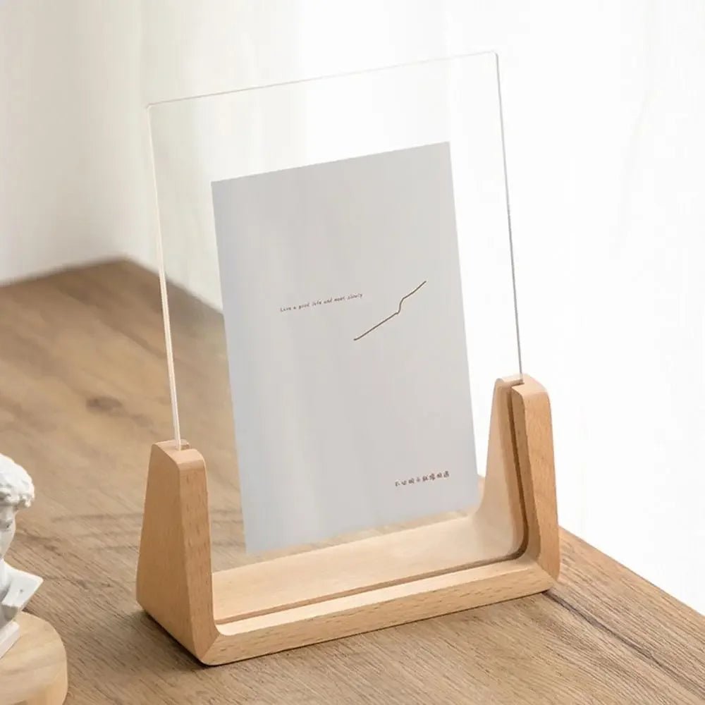 PHOTIQUE – Acrylic Desk Picture Frame for Stylish Memories and Clean Table Decor