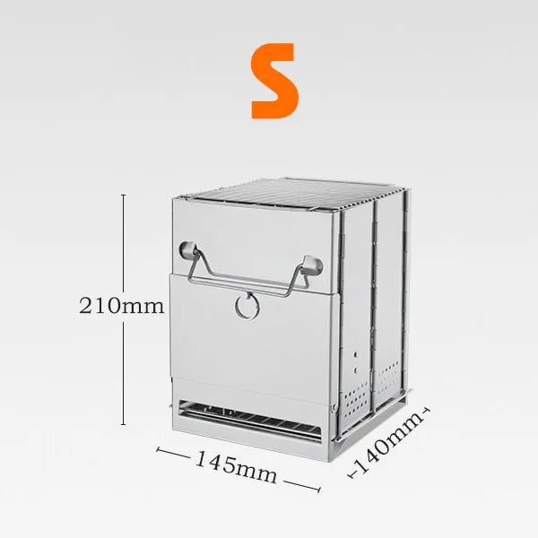 FlexFire Portable Camping Stove - Lightweight stainless steel grill
