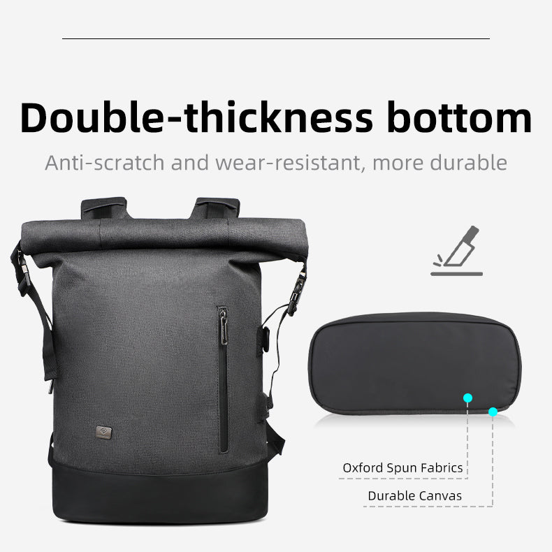 URBANTRAIL Rolltop - Multifunctional outdoor rucksack with USB port