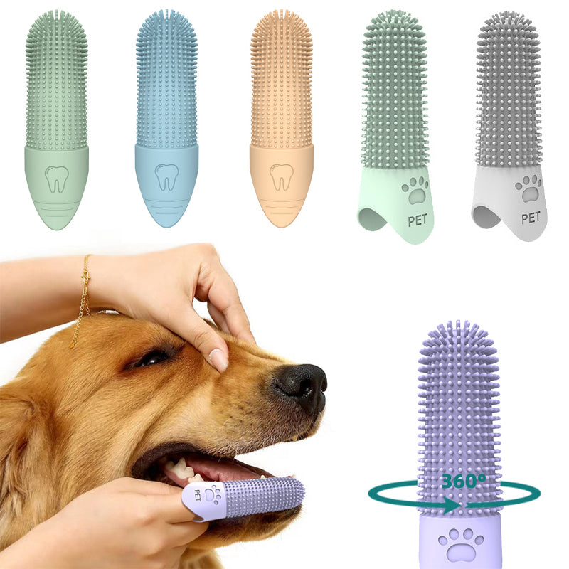 DENTEEZ – 360° Finger Toothbrush for Dogs & Cats