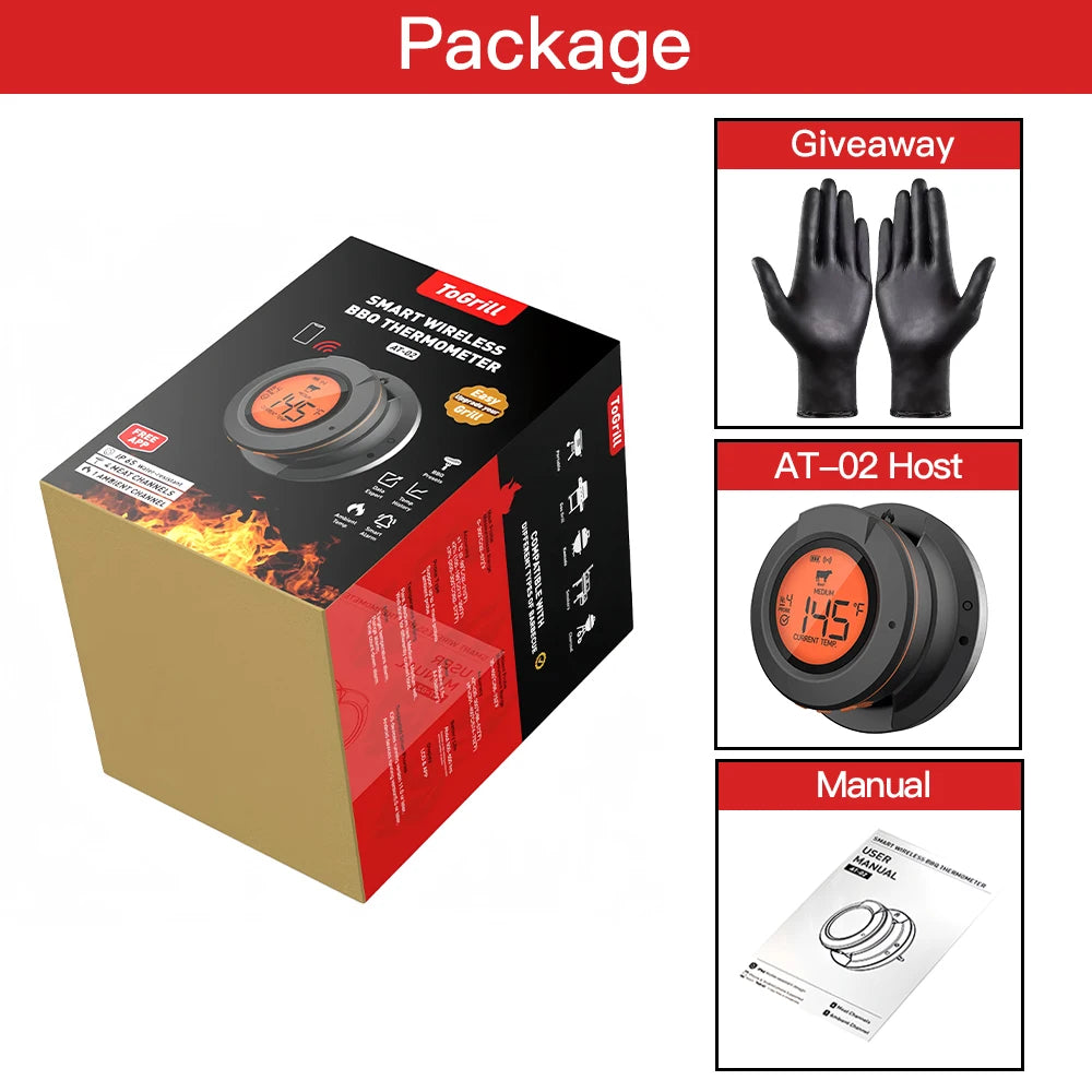 EcoTemp Pro - Cordless meat thermometer for BBQ & grill