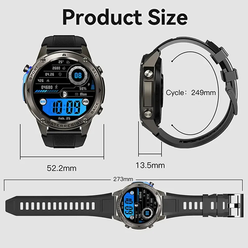 TrekSight X - Smartwatch da esterno con GPS, bussola e monitoraggio della salute