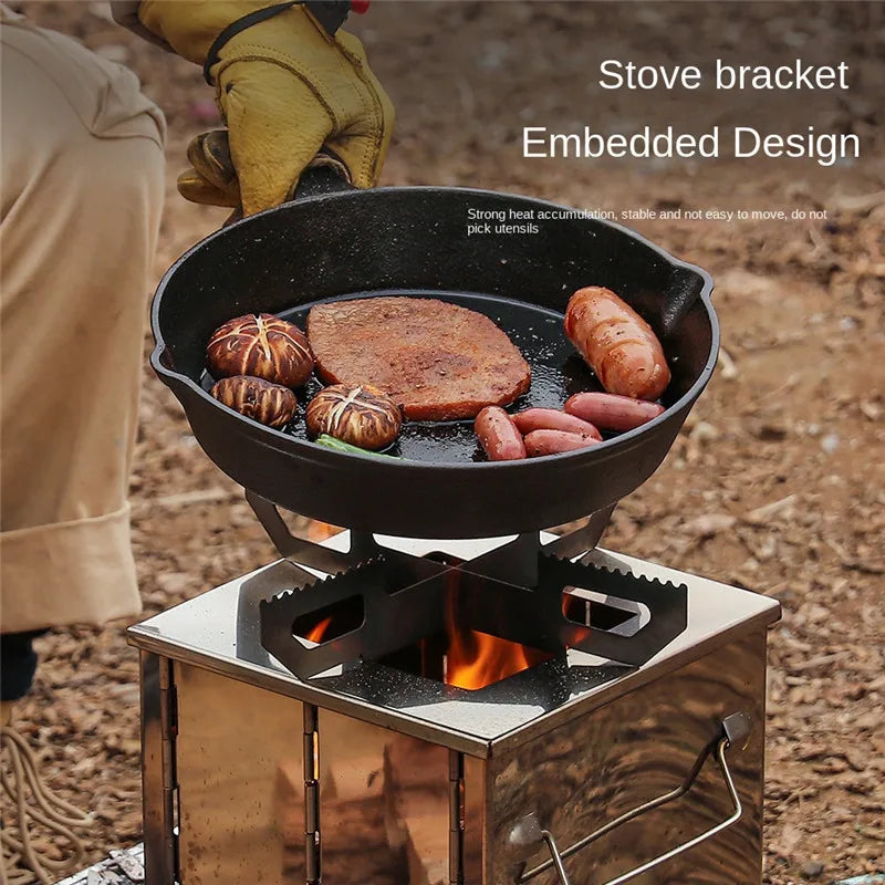FlexFire Portable Camping Stove - Lightweight stainless steel grill