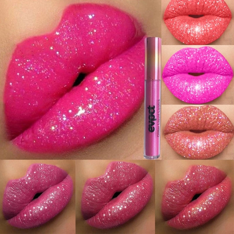 Diamantlippe - Wasserdichter Lippenstift Mit Intensivem Glanz Und Glitzer-6