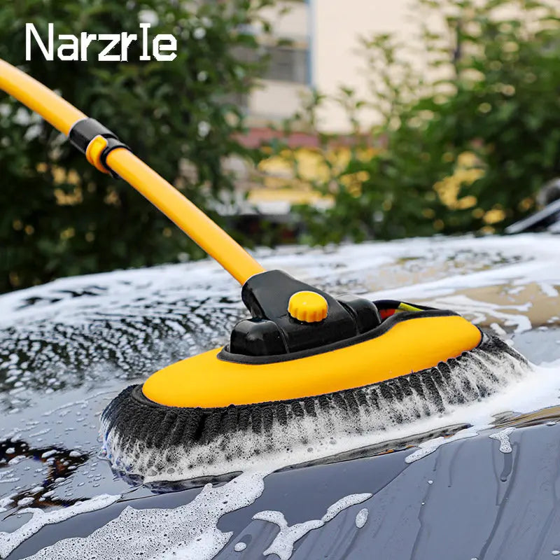 FlexSweep Pro car wash mop - Telescopic chenille cleaning brush
