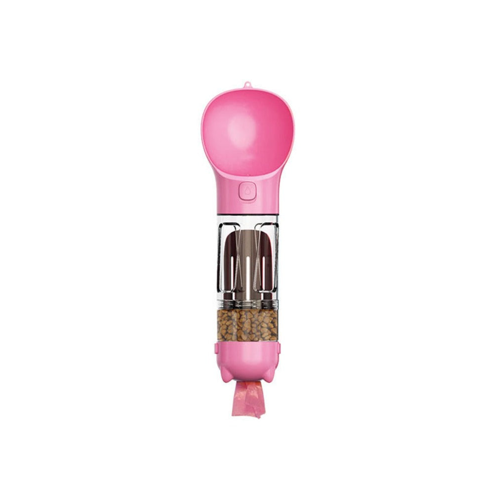 WALKIEPET BOTTLE – Tragbare 2-in-1 Hunde-Trink- & Futterflasche mit Kotbeutelhalter