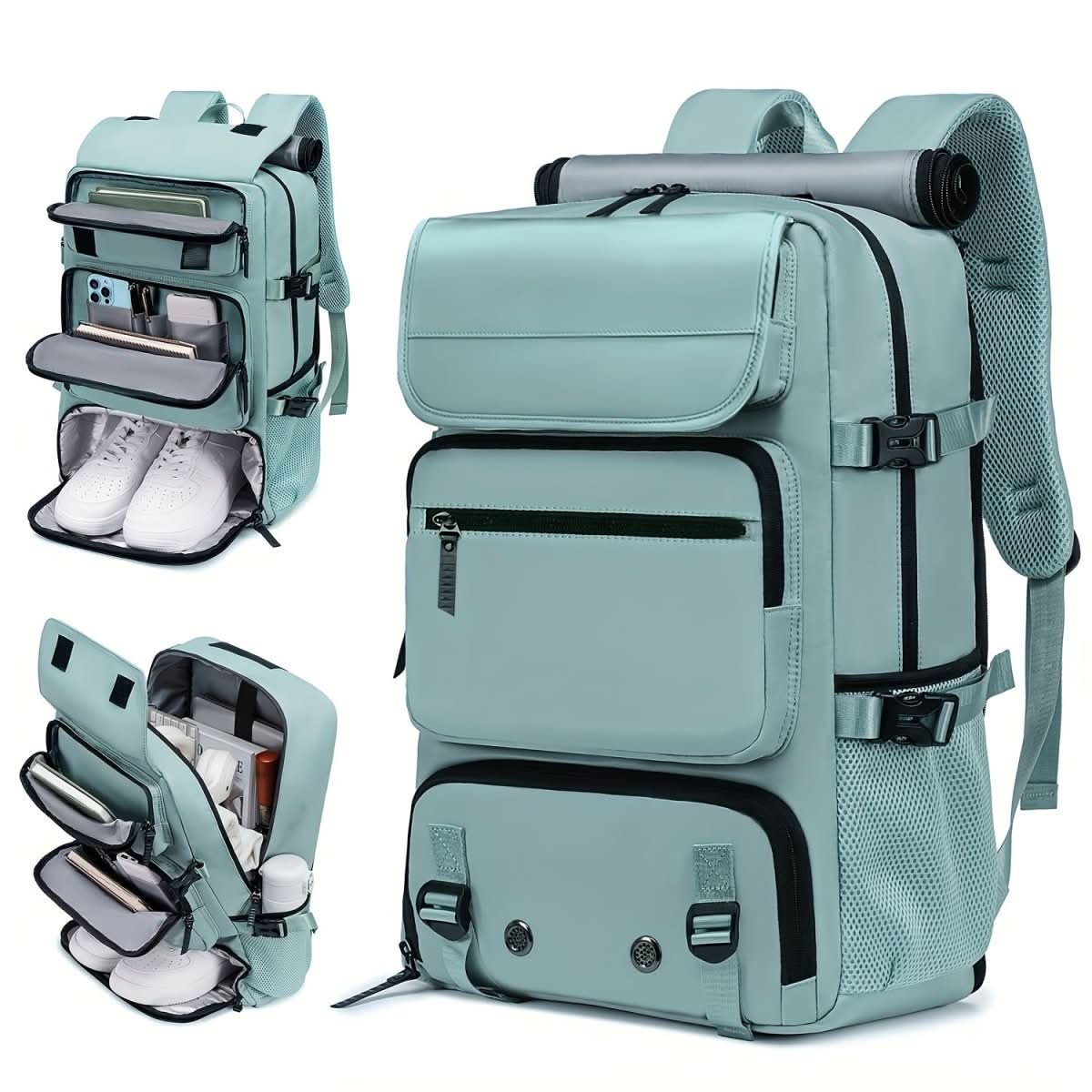 TRAVELMAX Pack – Large Water-Resistant Travel Backpack with USB Port