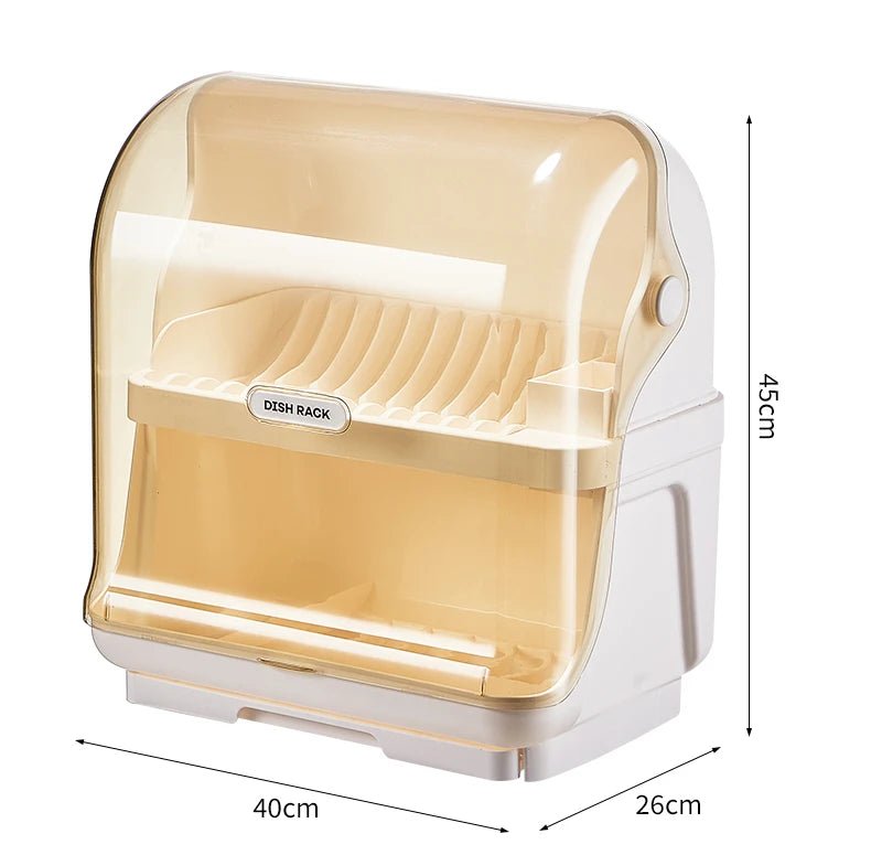 DISHSTACK – Plastic Dish Drainer for Sink & Dish Organization