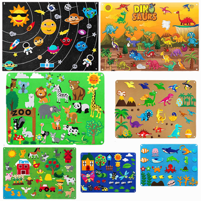 ImagiFelt Playboard – Juego táctil creativo para niños para fomentar la imaginación