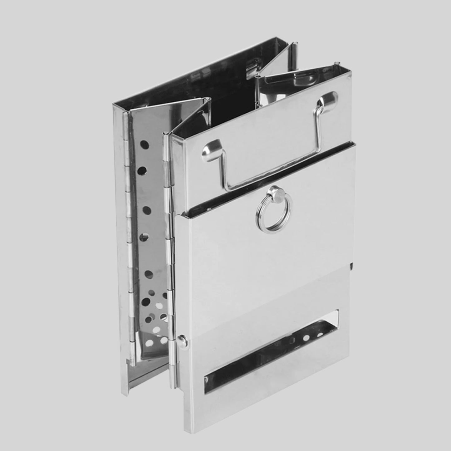EcoCamp horno de leña plegable – cocina portátil de acero inoxidable