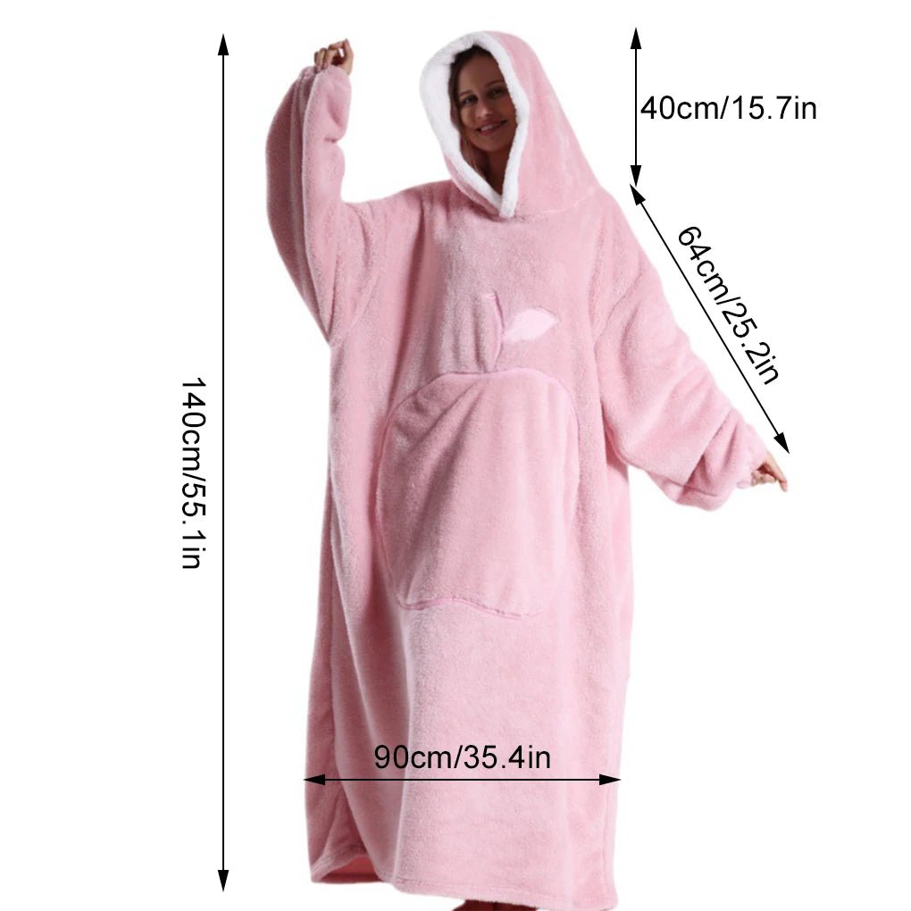 KUSCHELHOOD – Sweat à capuche en polaire surdimensionné pour un confort ultime