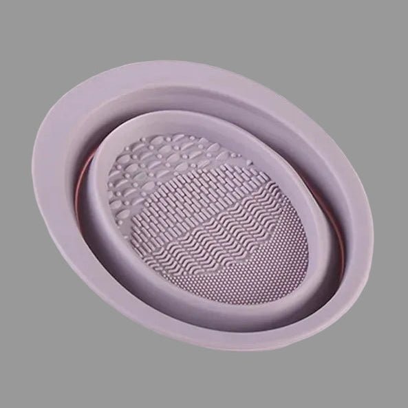SILICLEAN - Foldable Silicone Makeup Brush Cleaner with Cleaning Bowl