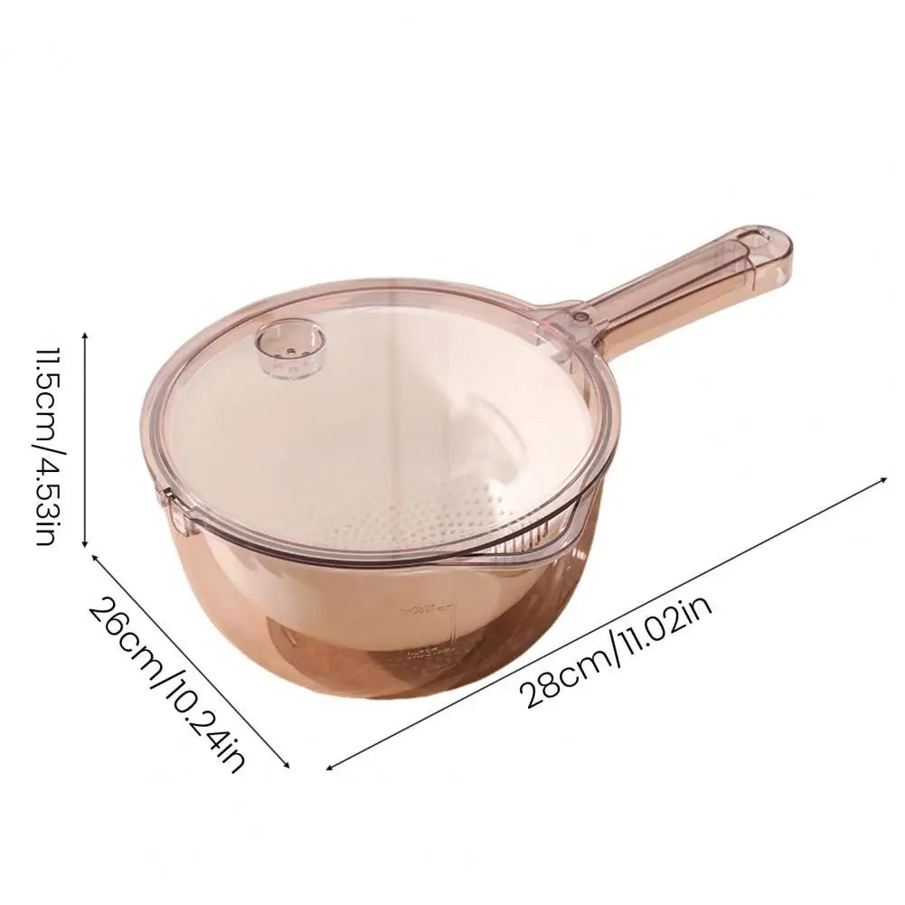 STRAINPRO – Draining basket with strainer for fruit, vegetables & kitchen utensils