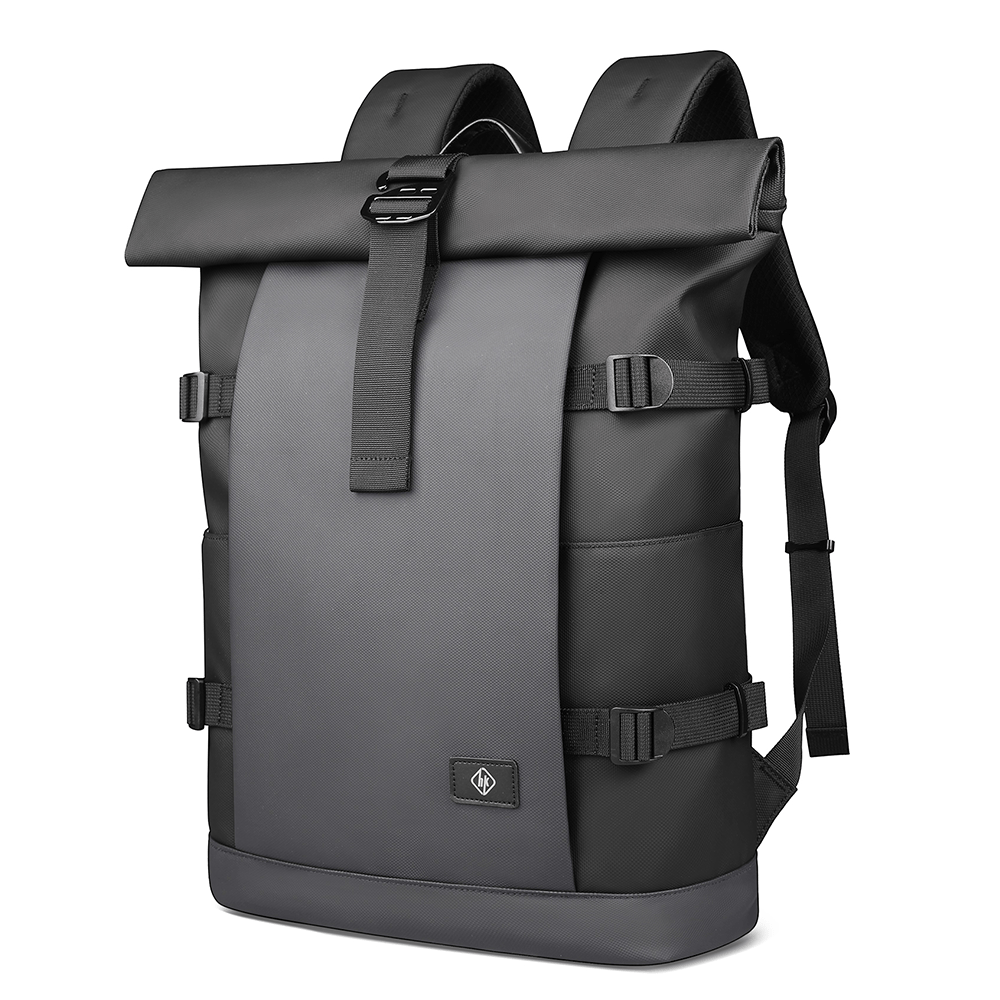 ROLLTRAIL Backpack - Sac à dos Outdoor extensible avec grand volume & compartiment pour ordinateur portable