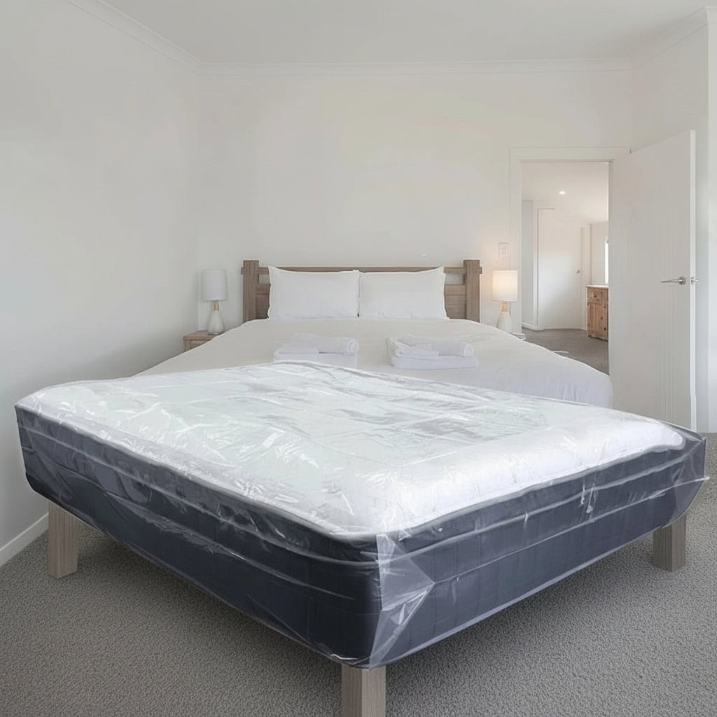 MATTRASHIELD – Waterdichte matrasbeschermer voor veilige opslag