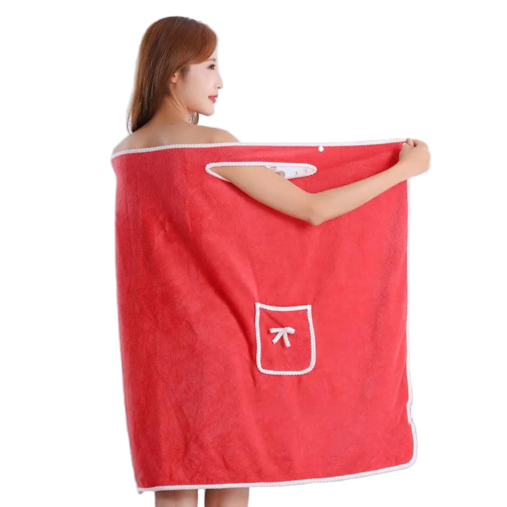 Variant image for Weicher Damen Bademantel aus Korallenfleece – Flauschig und Atmungsaktiv für Zuhause-3