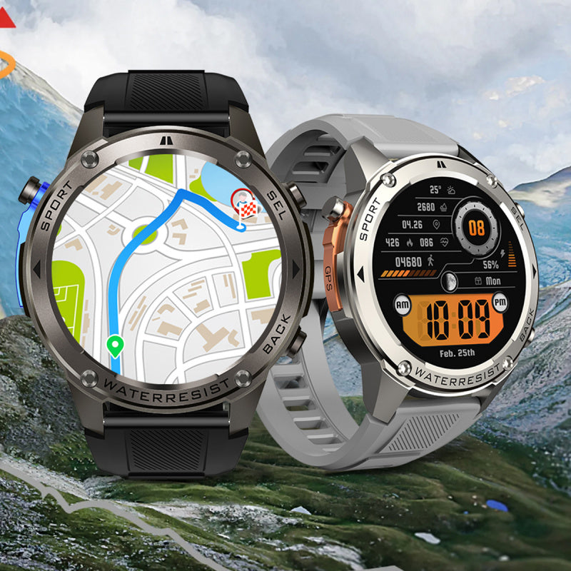 TrekSight X - Smartwatch da esterno con GPS, bussola e monitoraggio della salute