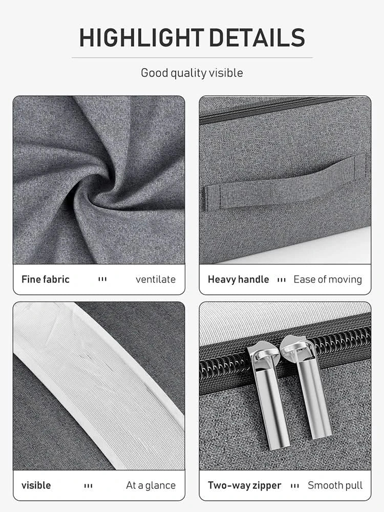 Praktische Aufbewahrungstasche Mit Reißverschluss Für Bettdecken – Große Kapazität & Sichtfenster-5