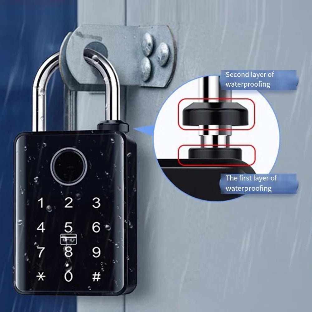 SAFELUX – Outdoor Padlock with Fingerprint Sensor