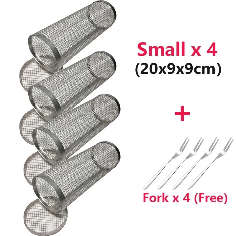 GrillCraft draaibare BBQ-mand – roestvrij staal voor gelijkmatige garing