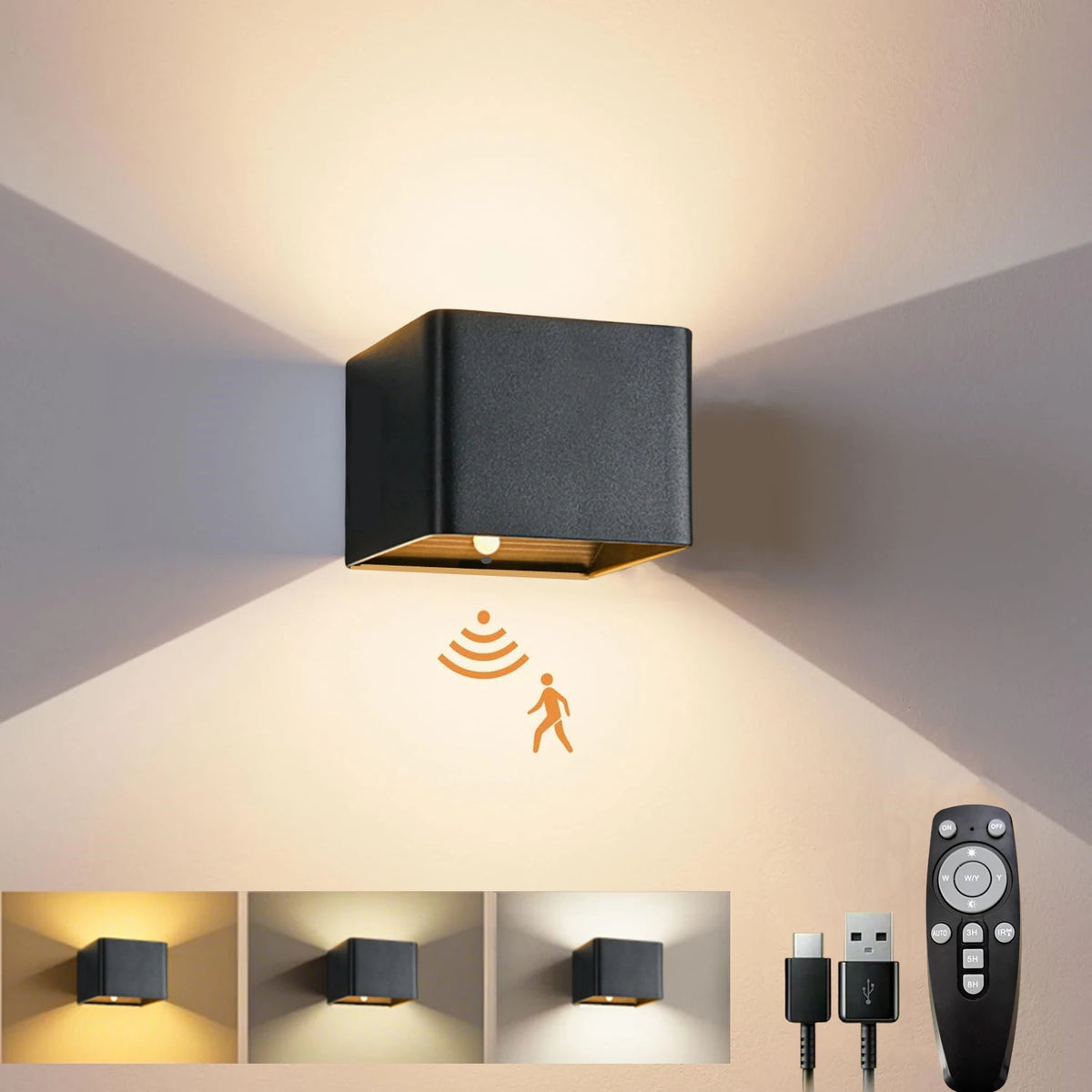 SENSEARC – Cordless LED Wall Light with Motion Sensor
