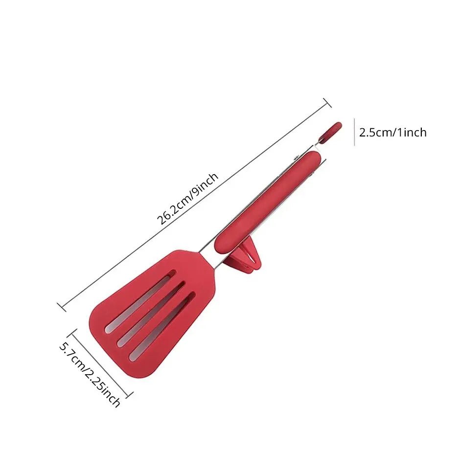 SILICLIP – Silicone BBQ Tongs with Anti-Burn Handle