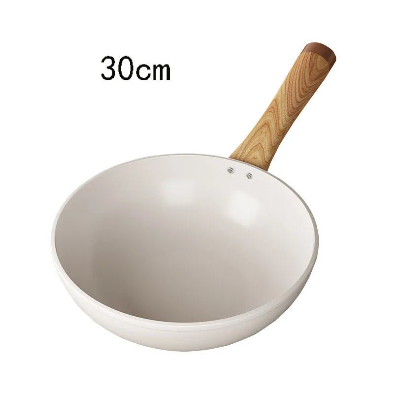 CERAMIQON - Sartén cerámica antiadherente de 30 cm con forma profunda para cocinas de gas e inducción