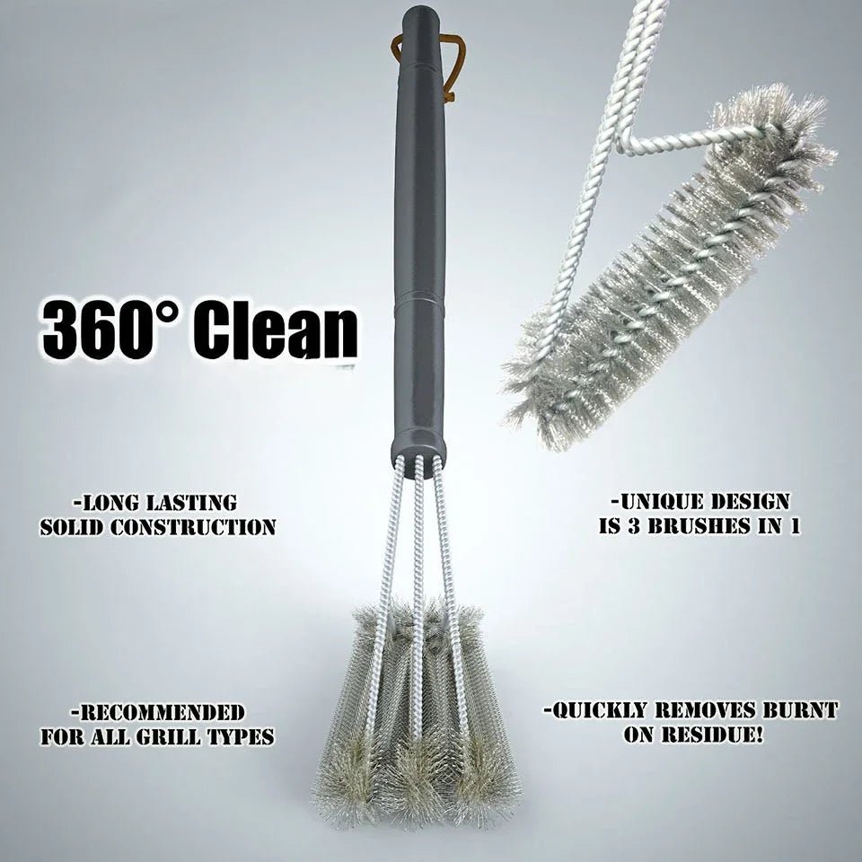 GRATECLEAN – Grill Grate Cleaning Brush with Stainless Steel Bristles