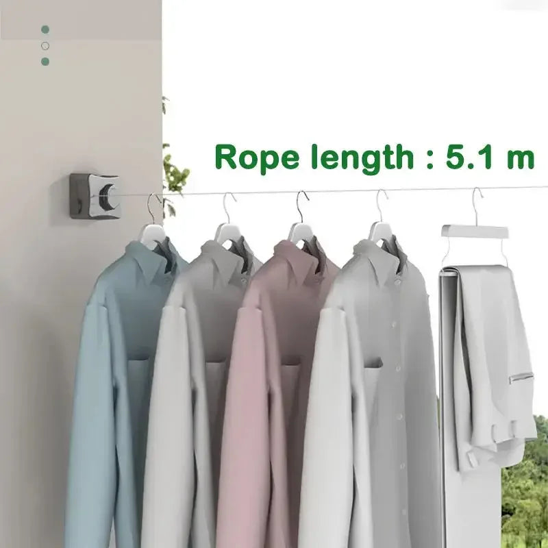 EasyHang Retractable clothesline - Space-saving, wall-mounted tumble dryer