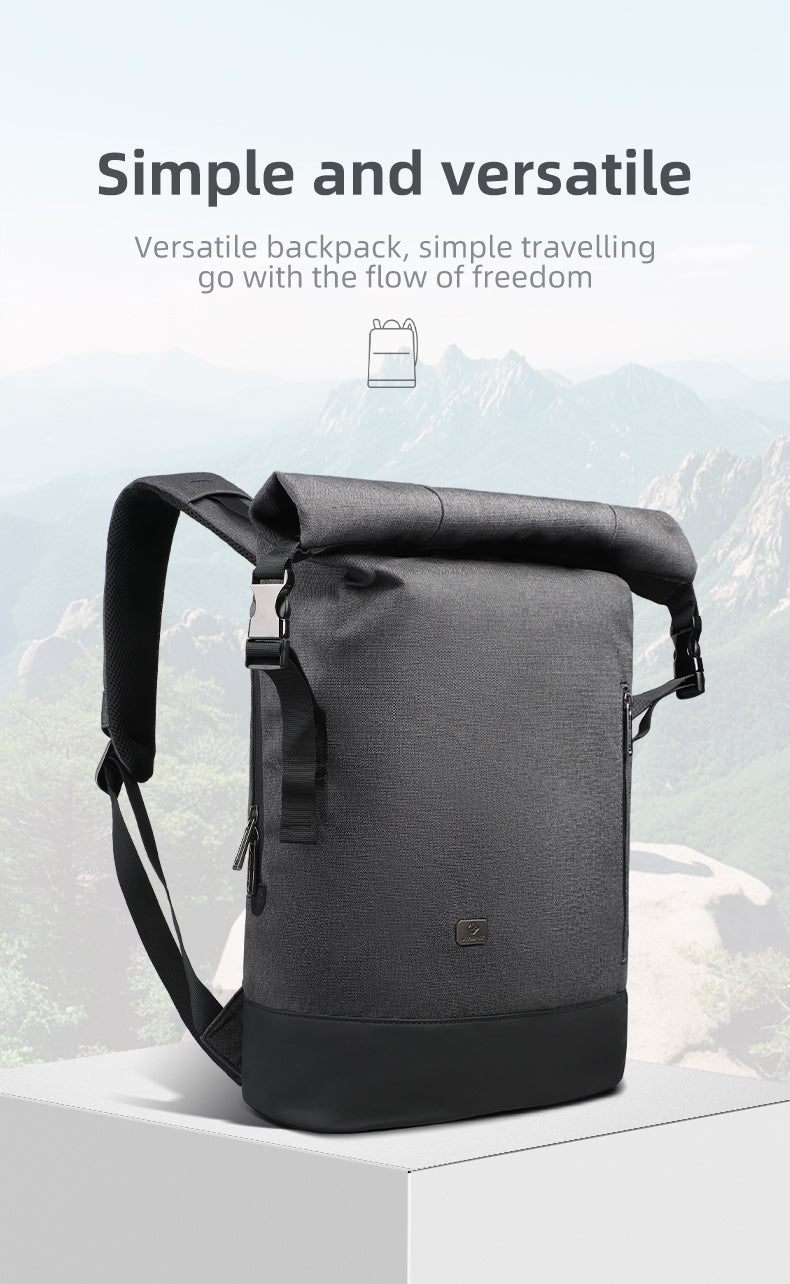 URBANTRAIL Rolltop - Multifunctional outdoor rucksack with USB port