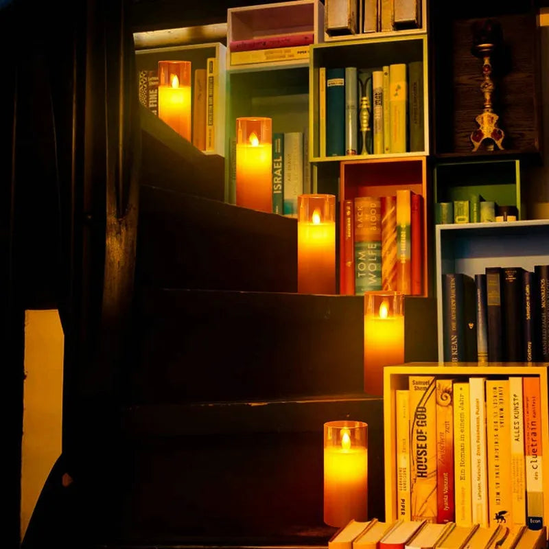 SafeGlow Led Candle Set - elegante drahtlose Ladungskerzen -Set von 3-5