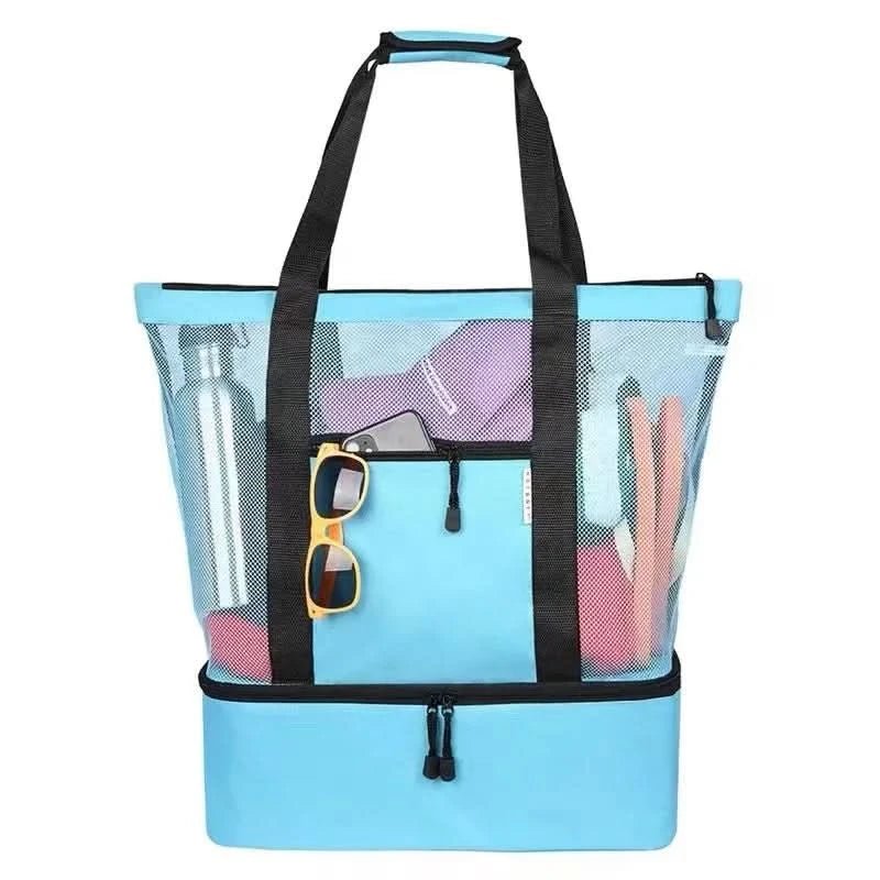 Variant image for Vielseitiger Picknick- und Strandbeutel – Wasserdichtes Design mit Hoher Kapazität und Transparentem Mesh-4
