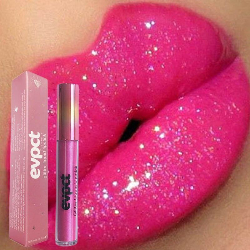 Diamantlippe - Wasserdichter Lippenstift Mit Intensivem Glanz Und Glitzer-2