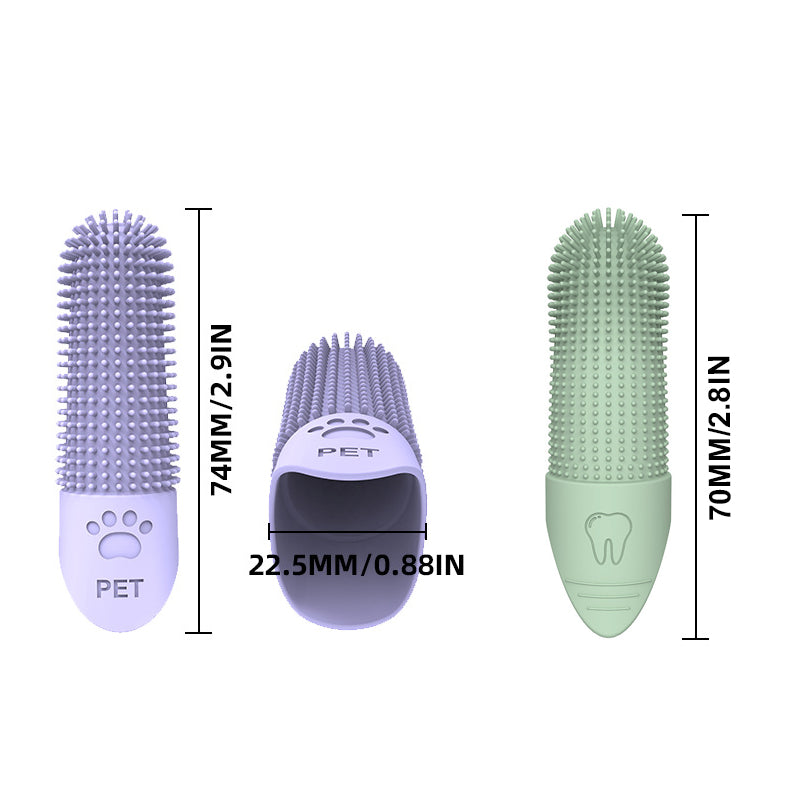 DENTEEZ – 360° Finger Toothbrush for Dogs & Cats
