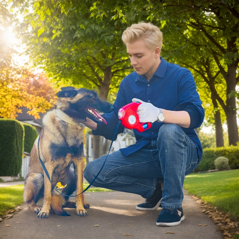 BRIGHTSTRIDE – Guinzaglio per cani LED con torcia integrata per passeggiate sicure