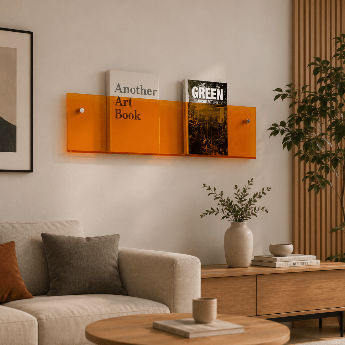 SHELFORA – Elegant Wall-Mounted Magazine Holder for Contemporary Interiors