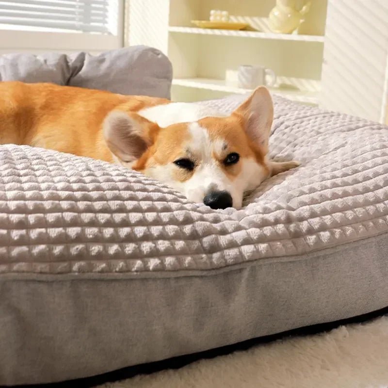 SLEEPPET – Großes, dickes, waschbares Hunde- und Katzenbett mit stabilem, rutschfestem Boden 7