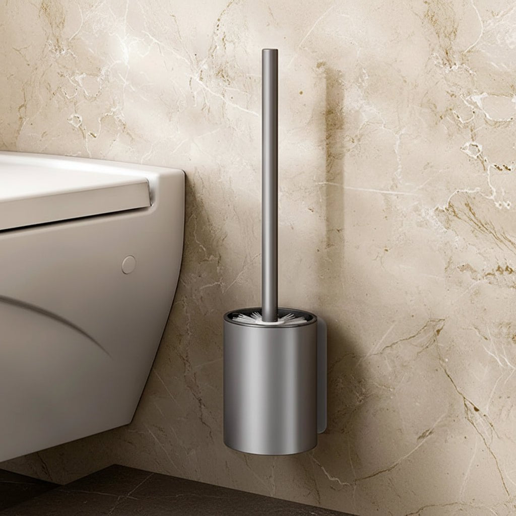 SLIMLOO – Platzsparendes Aluminium-Toilettenbürsten-Set für moderne Badezimmer 8