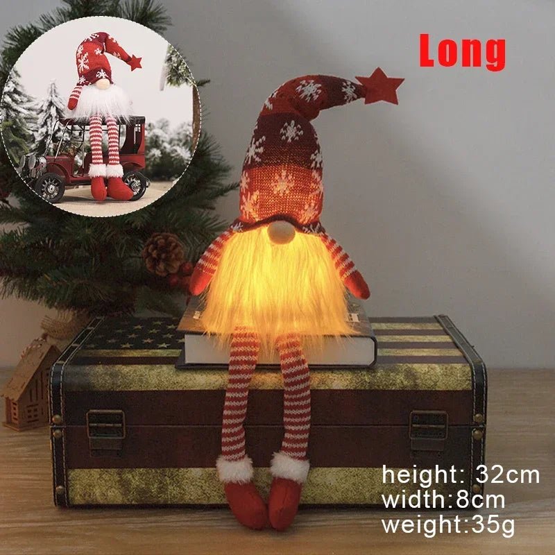 SNOWBEARD – LED-Plüschwichtel für gemütliche Weihnachtsdekoration 12