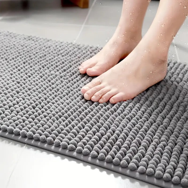 SOFTDRY – Chenille-Mikrofaser-Badematte mit rutschfester Unterseite 3